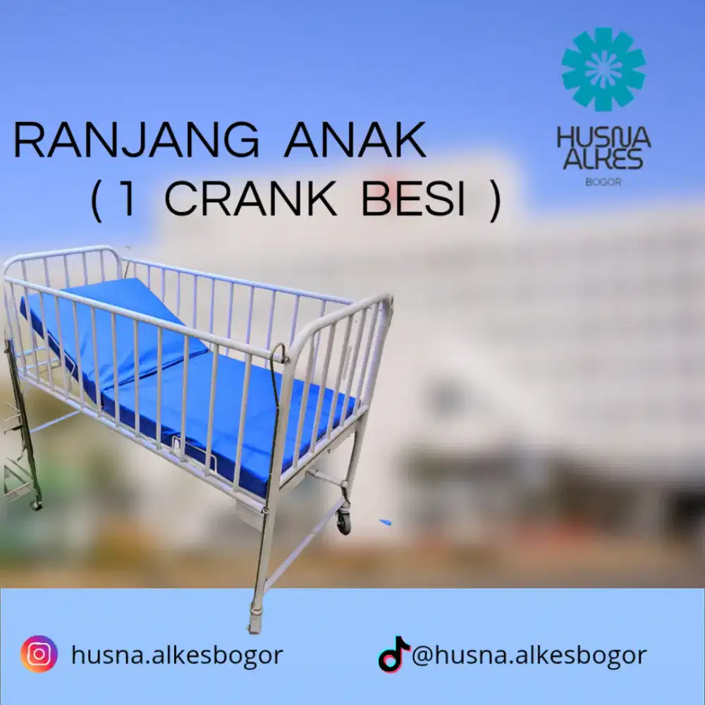 Bed Anak/Ranjang Anak ( 1 Crank Besi )