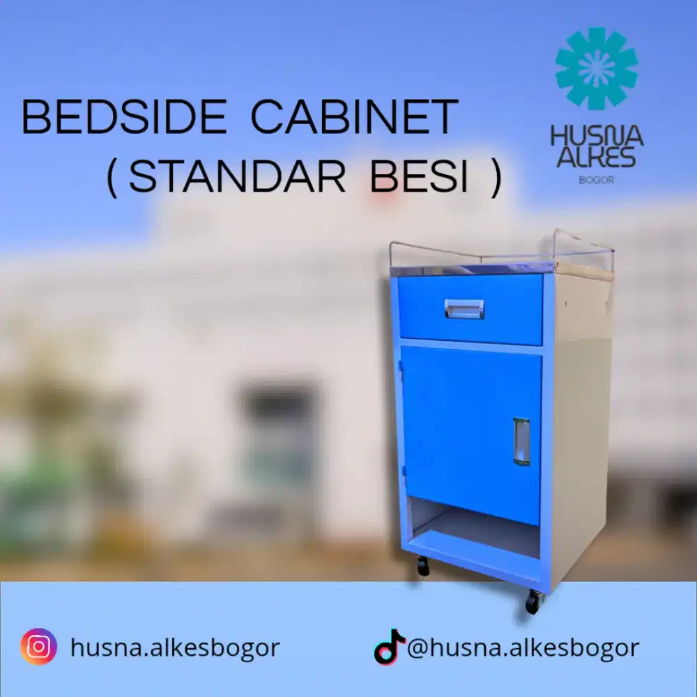 Bed Side Cabinet ( Standar Besi )/Lemari penyimpan pakaian