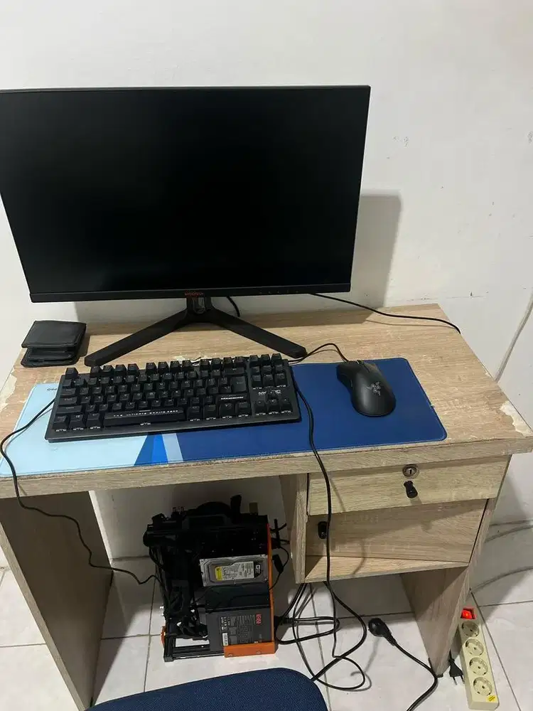 Fullset Pc gaming ryzen 2600 rx 580 + monitor