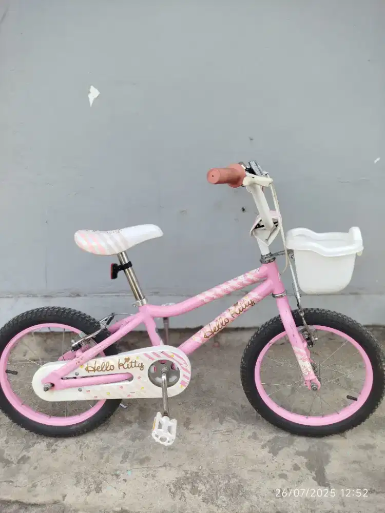 Sepeda anak uk 16 polygon original seri hello kitty cewek