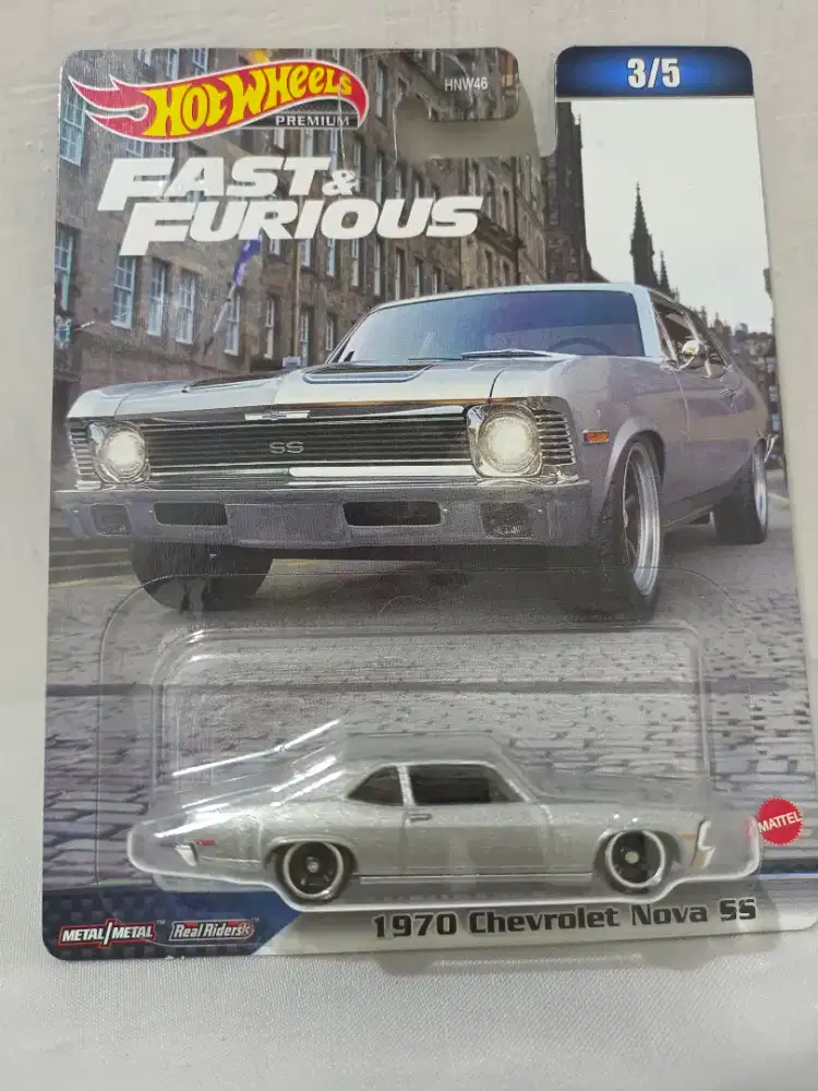 Hot wheels premium fast&furious Model chevrolet nova ss tahun 1970