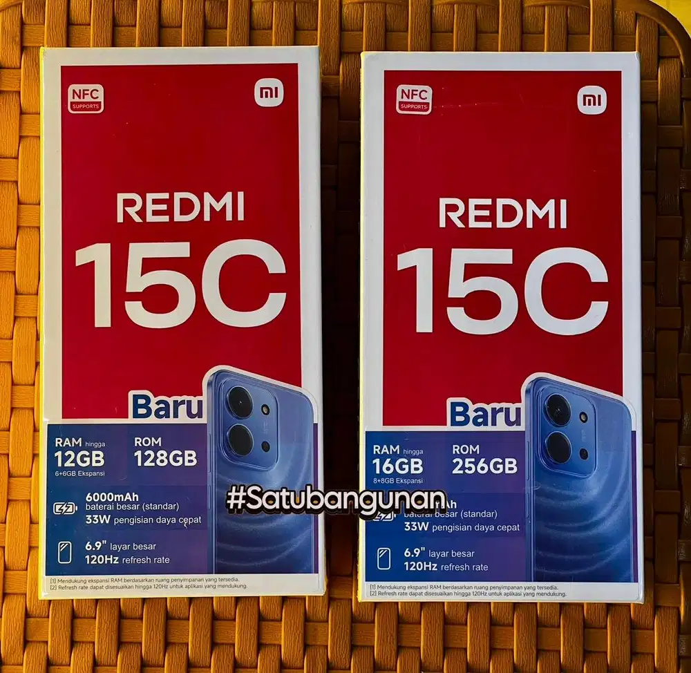 Xiaomi Redmi 15C 8/256 Gb Baru Segel Box Garansi Resmi 15 Bulan