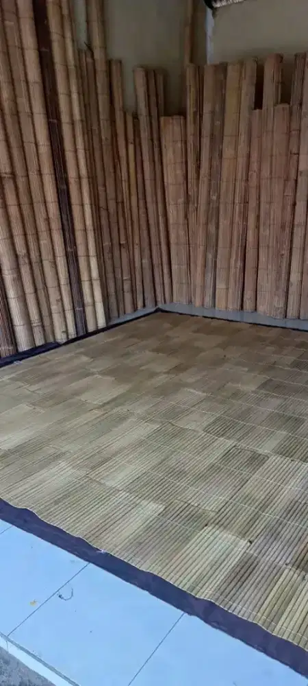Jual krey bambu rotan alas lantai rotan pelapon di Fery shop