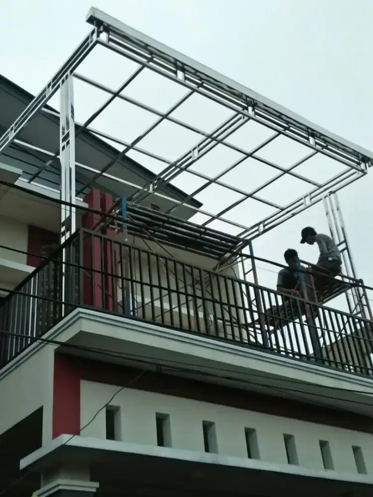 Bengkel las Lampung tralis kanopi pintu pagar gerbang tangga