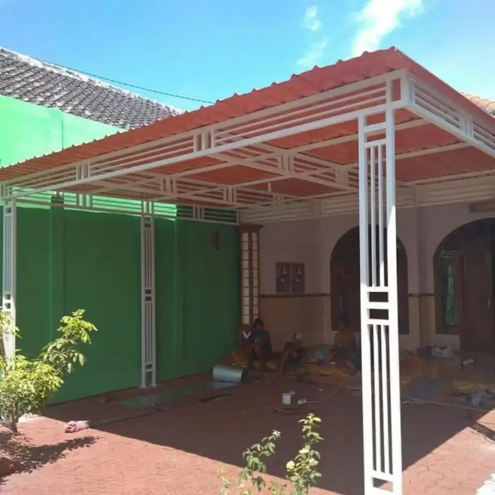 Bengkel las Lampung tralis kanopi pintu pagar gerbang tangga