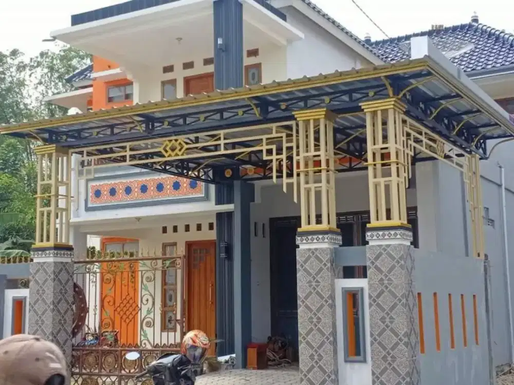 Bengkel las Lampung tralis kanopi pintu pagar gerbang tangga
