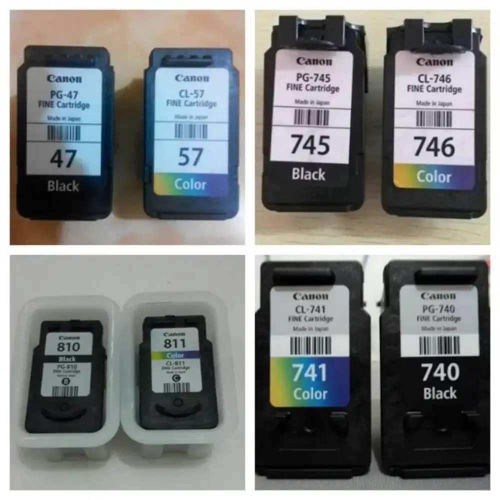 Di cari cartridge Canon PIXMA bekas tipe 47/57