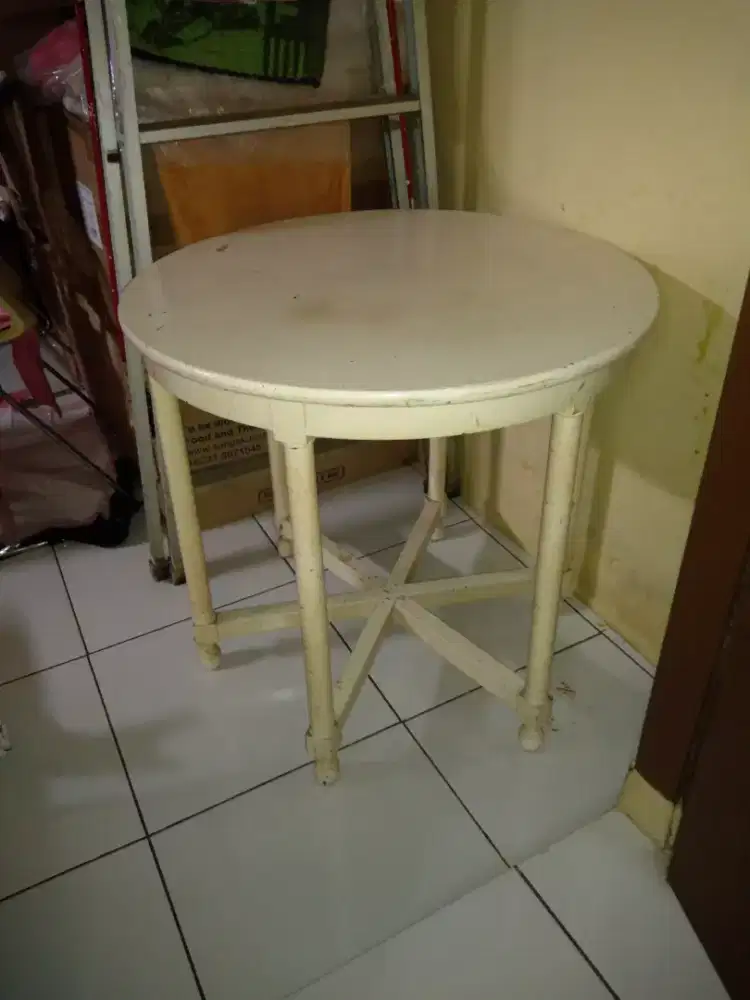 DIJUAL SATU PAKET 2 Meja Kayu jati lawas