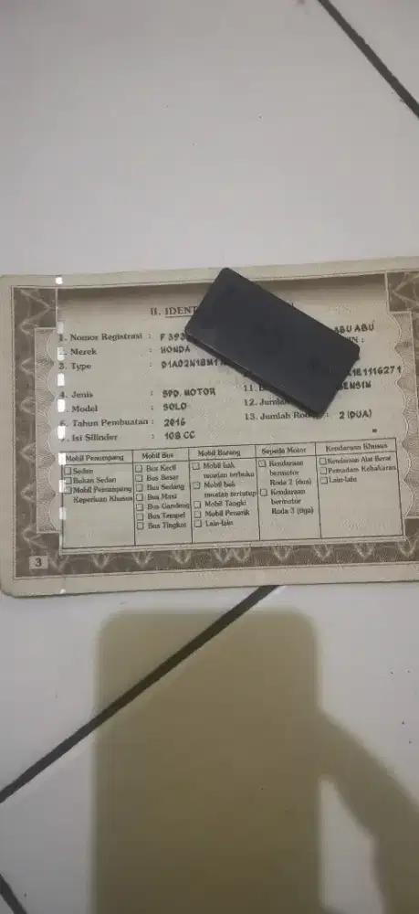 Ss vario 110 led fi 2016 F bogor