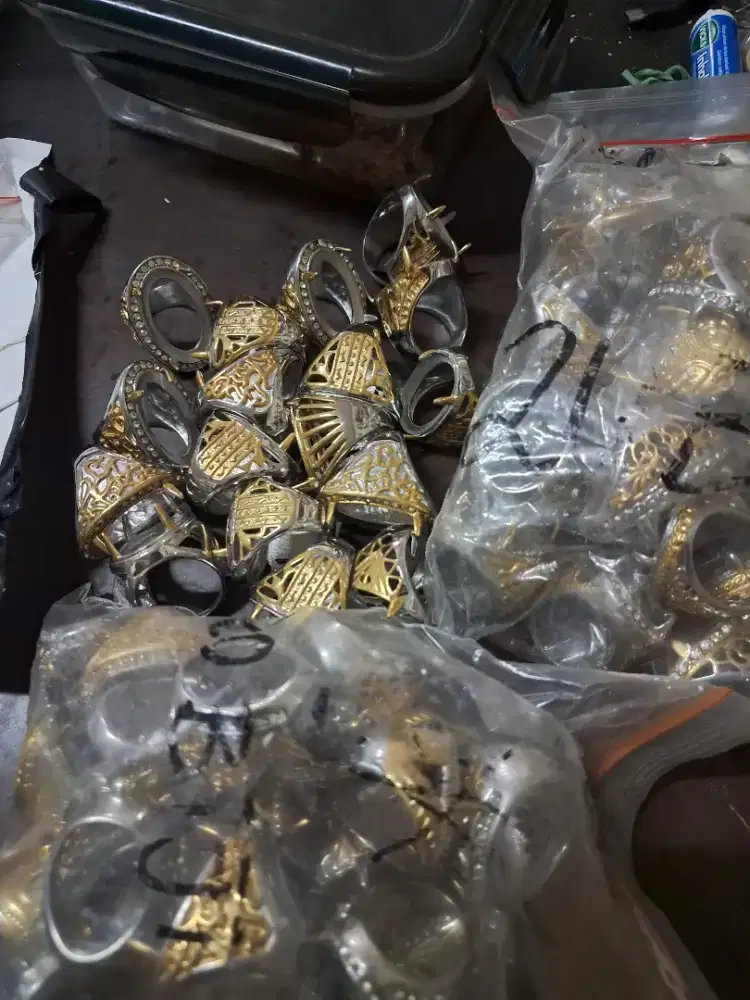 Juak murah cincin perak buat akik atau batu permata