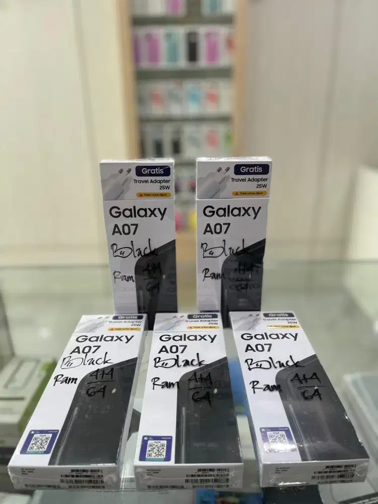 Promo Baru...Samsung Galaxy A07 4+4/64 Grs Resmi (Black,Green)