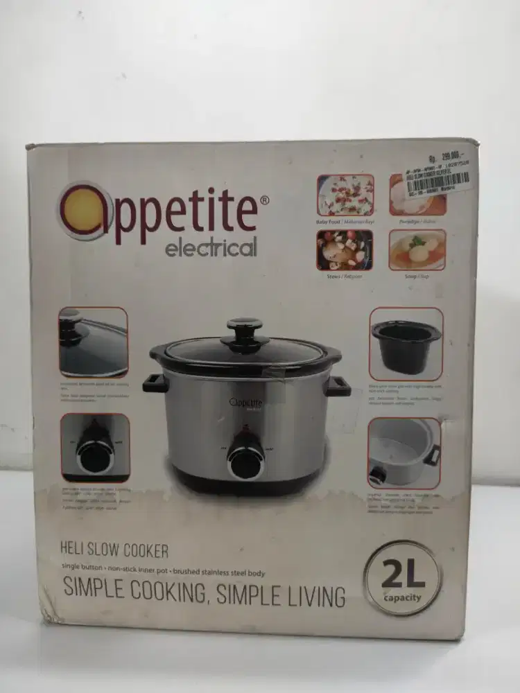 Heli Slow Cooker Appetite 2L Baru