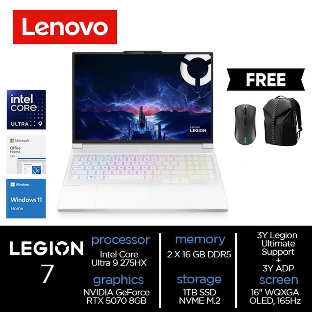 Lenovo Legion 7 16IAX10 4EID Core Ultra 9 275HX 32GB 1TB SSD RTX 5070