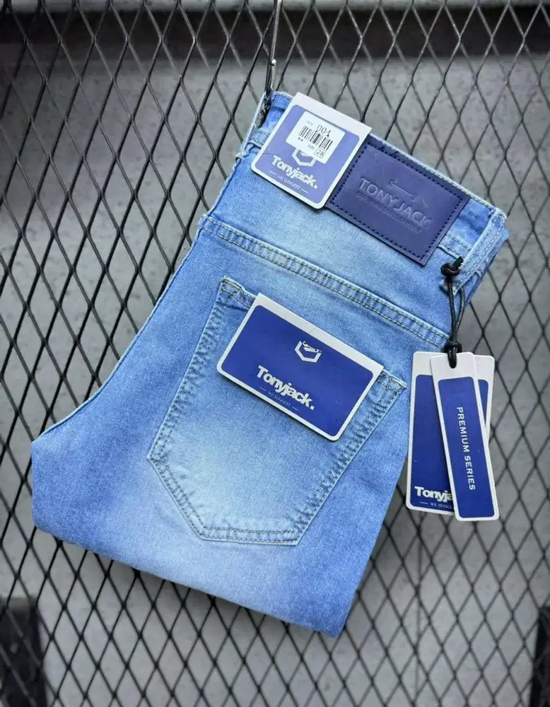 Promo beli 1 gratis 1 kaos Celana jeans premium anti luntur