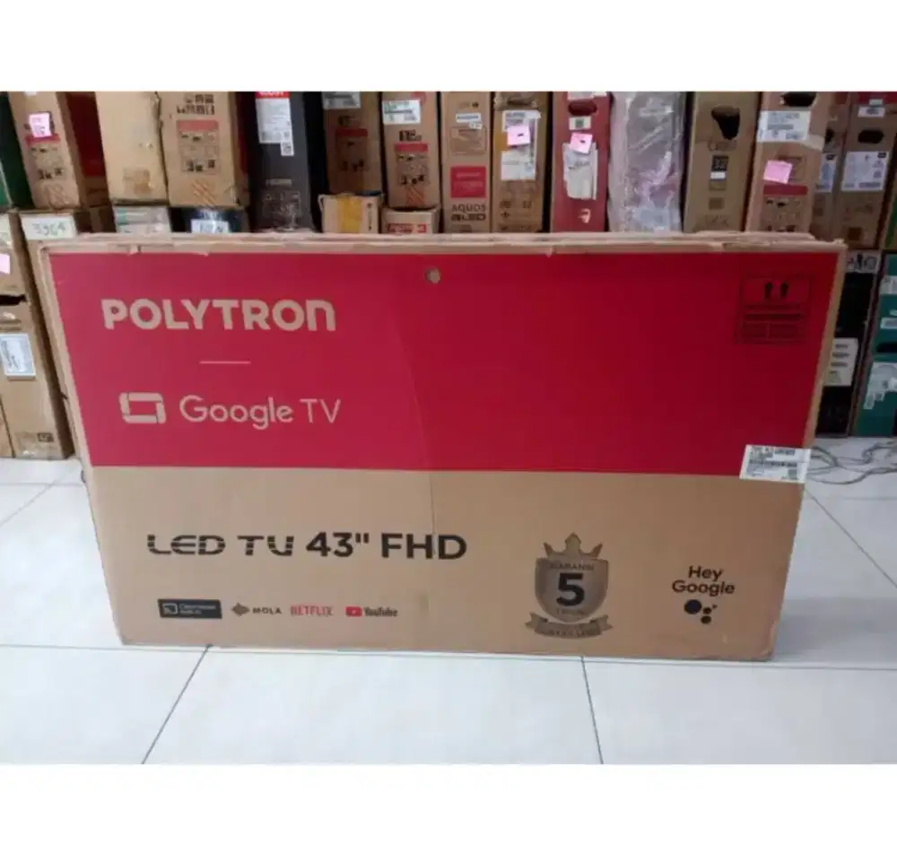 PROMO GOOGLE TV POLYTKON UHD 4K 43 INCI GARANSI RESMI 5 TAHUN