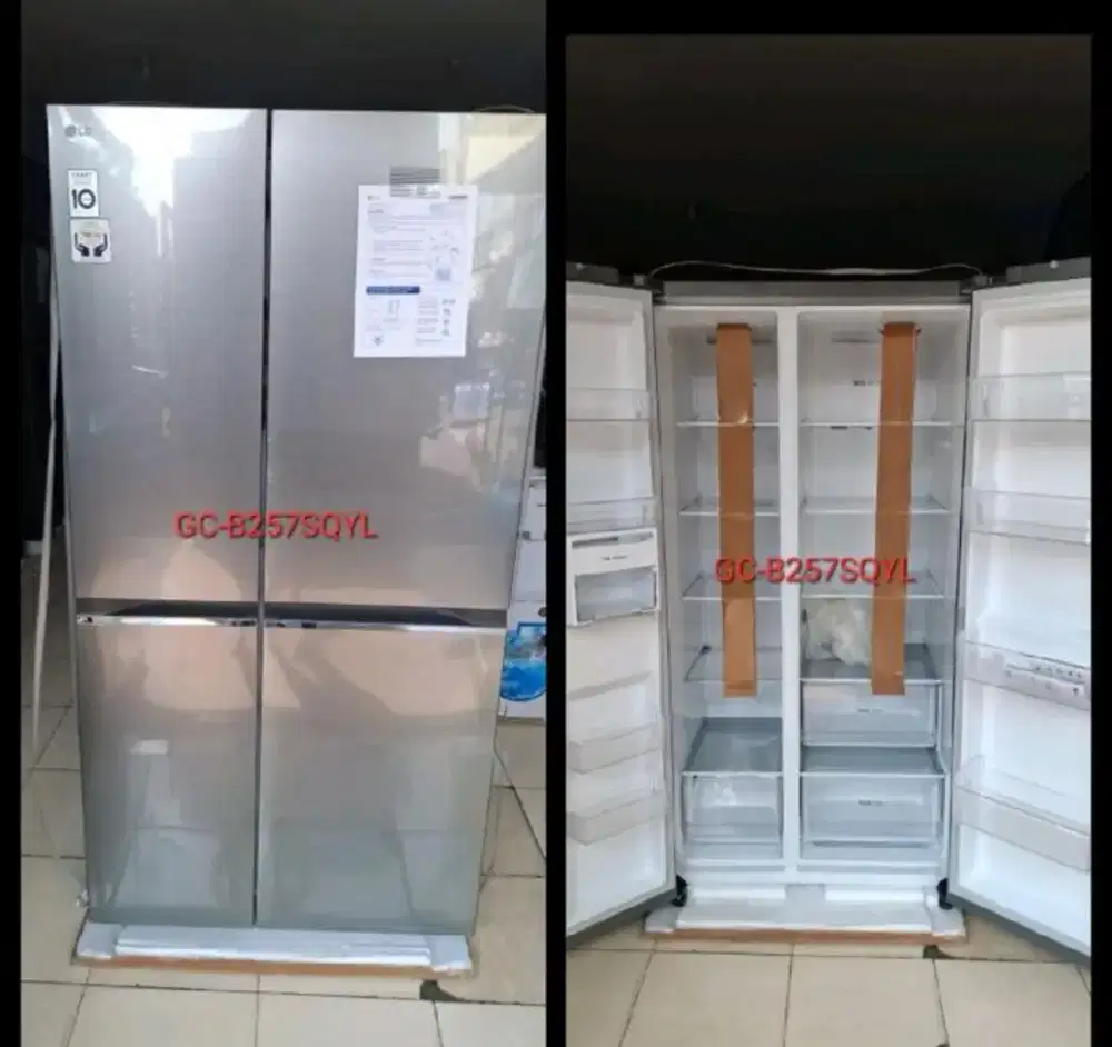PROMO KULKAS SIDE BY SIDE LG INVERTER 580 LITER GN-B257SQYL