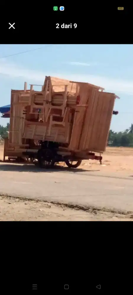 Jual kursi kayu tangga lipat Tirai gulung dan laen2