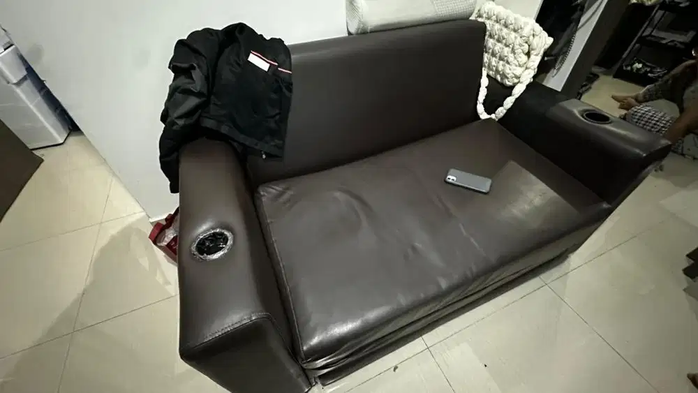 Sofa bed robek oscar kulit sintetis