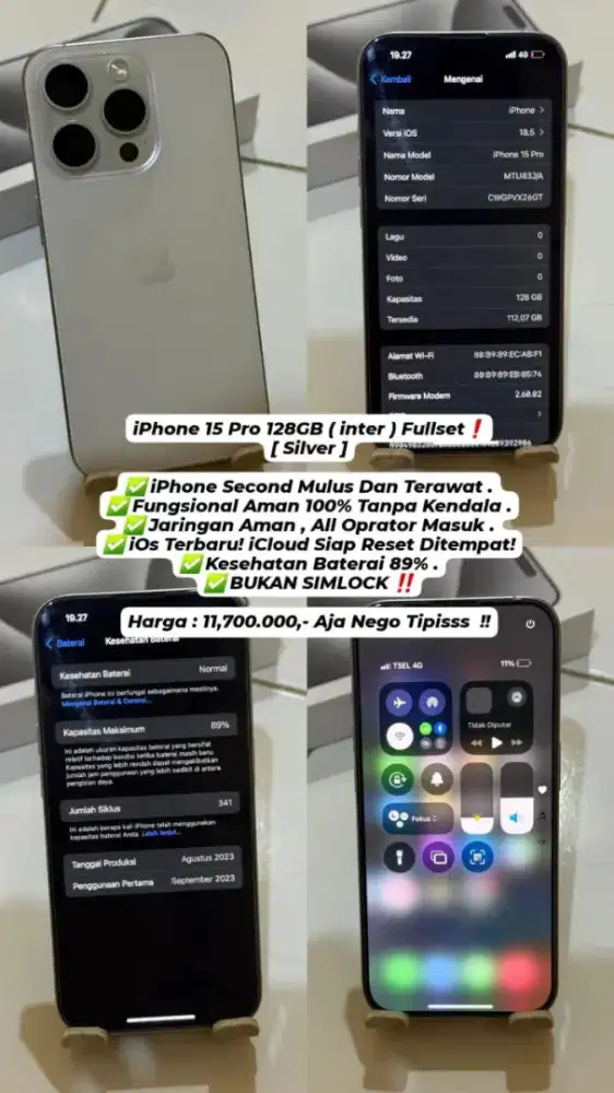 Iphone 15 Pro 128Gb All Operator