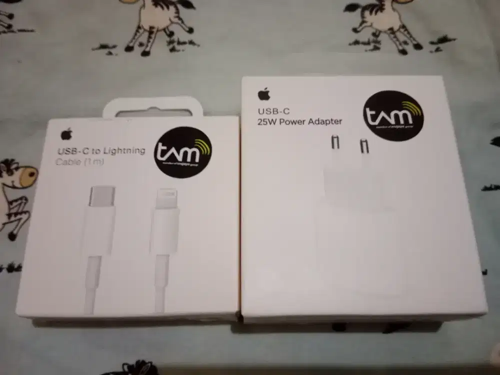 Adaptor Original Tam Iphone 25watt+Kabel Data Tipe C To Lighting(New)