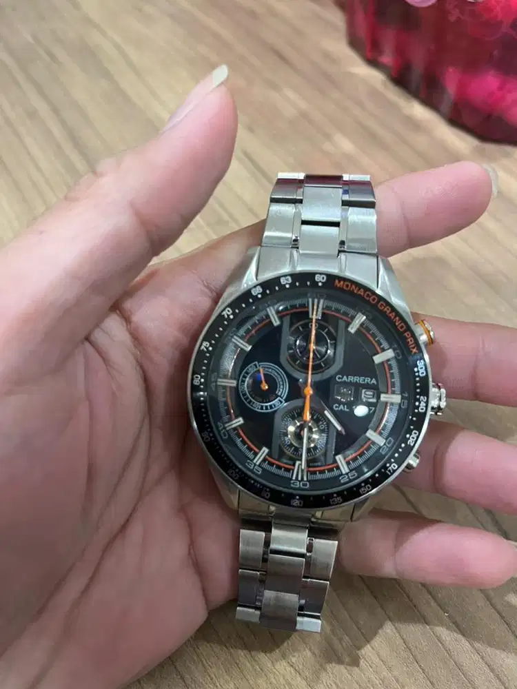 Tag Heuer Carrera All Stainless Steel ( mesin Jepang Miyota Chrono )