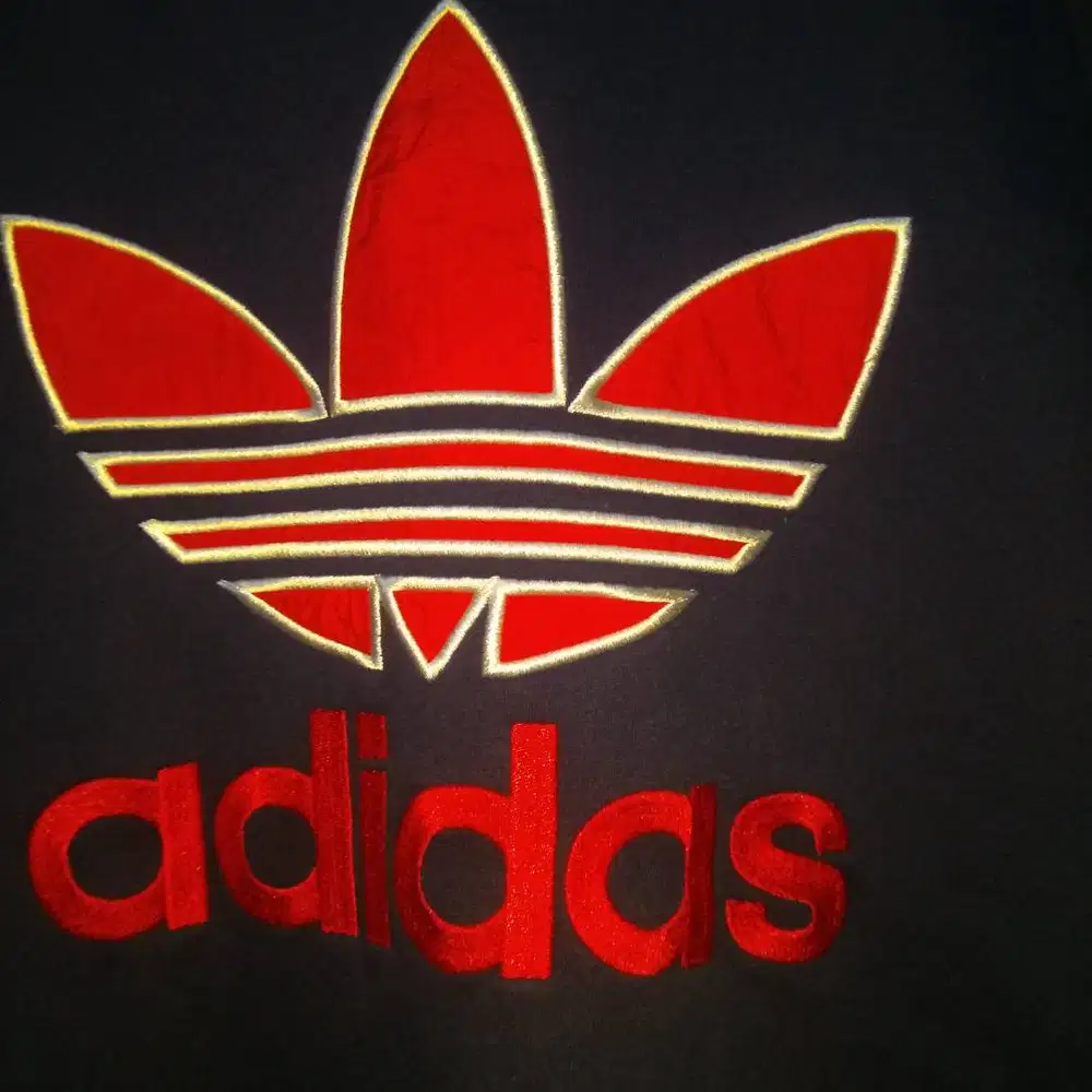 Jaket sweater crewneck Adidas navy