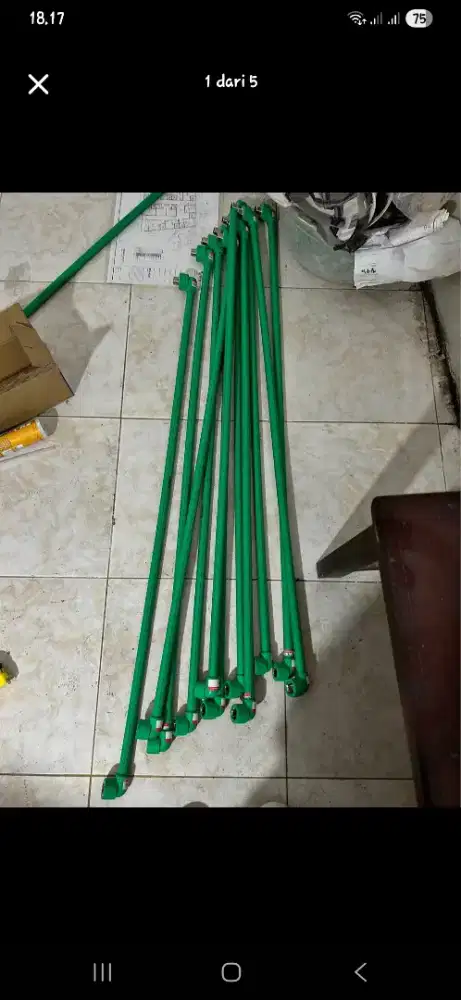 Instalasi pipa air panas PPR untuk water heater elektrik dan gas