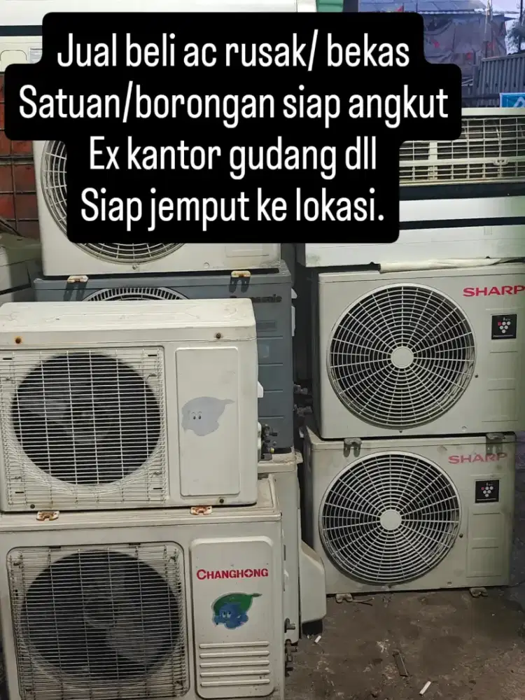 Menerima AC bekas / rusak