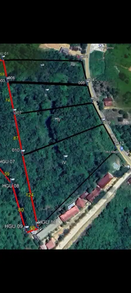 TANAH DIJUAL Luas 4Ha di IKN ( Ibukota Nusantara ) Area Muan (IKN)