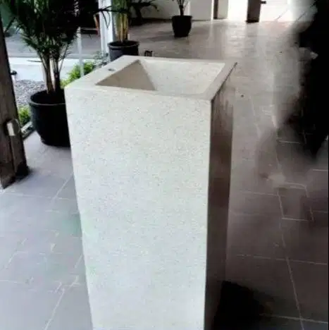 washtafel terrazzo kotak standing outdoor