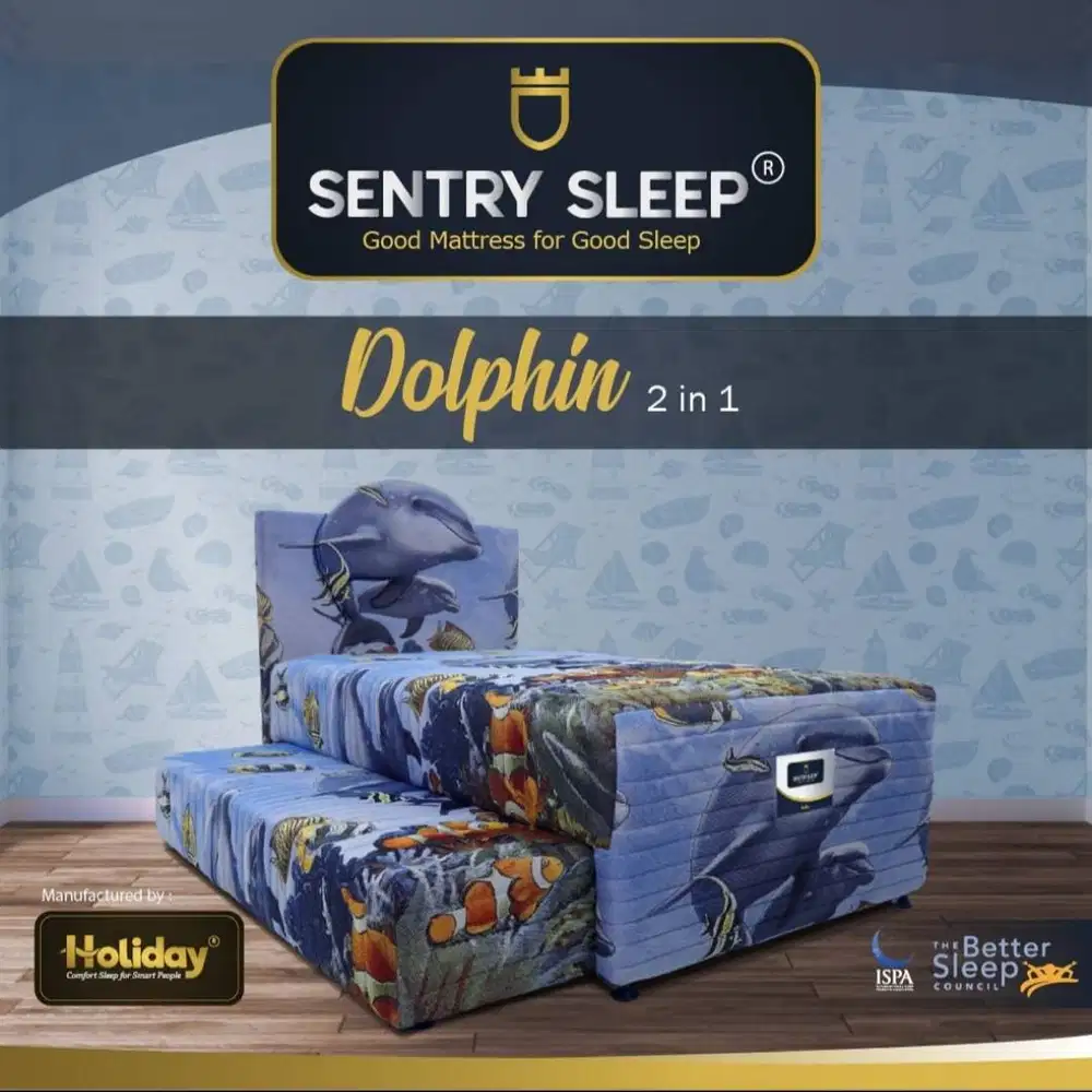 Sentry Sleep Springbed Sorong/2in1 Dolphin Kasur Springbed Anak