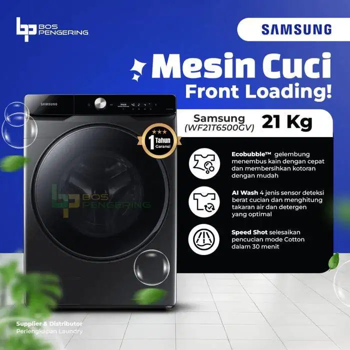 Mesin Cuci Samsung 21 Kg WF21T6500GV