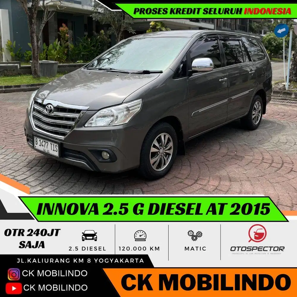 (Dp20jt) Kijang Innova G Matic 2015 Diesel Orisinil Kredit Murah