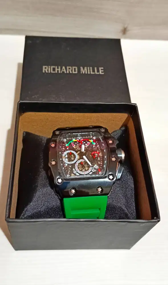 Jam tangan Richard Mille RM import mesin batt hongkong 590rb mewah