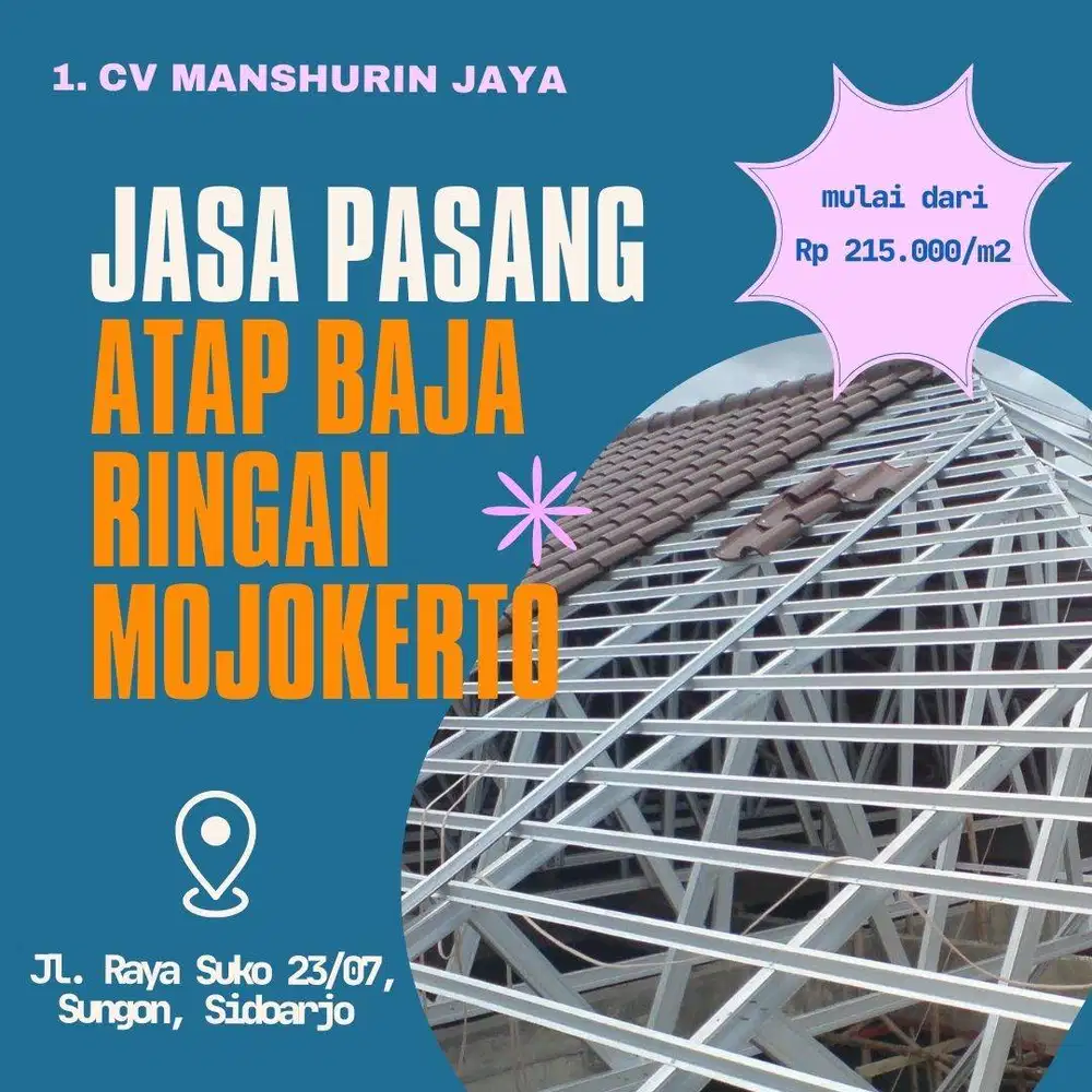 Pasang Atap Baja Ringan Mojokerto