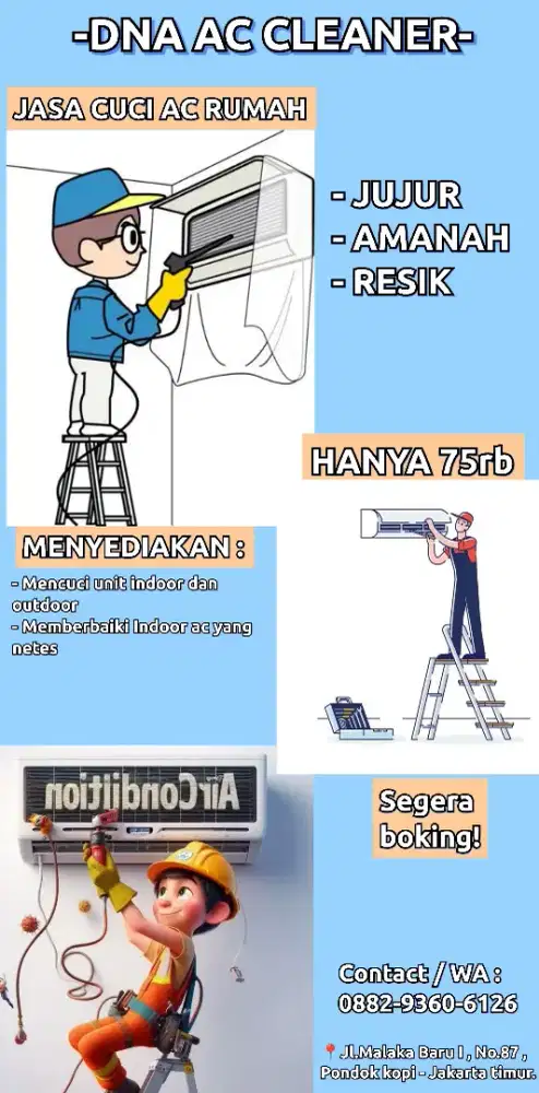 JASA CUCI AC JUJUR DAN AMANAH