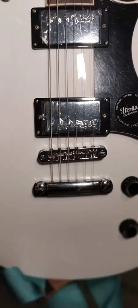 Heritage H-150 White Original | Bekas Mulus + Bonus Strap Kabel Gigbag