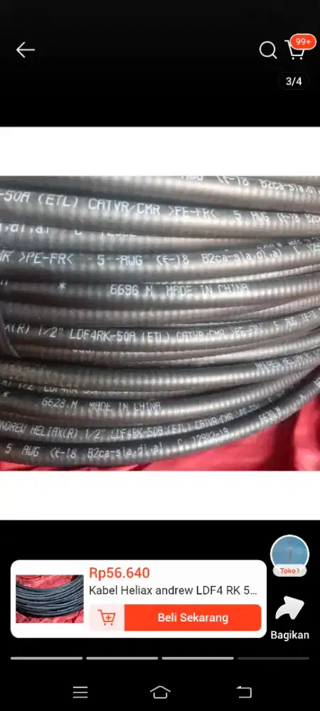 KABEL HELIAX ANDREW LDF 4,  50 OHM