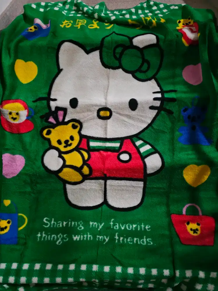 Selimut hello kitty blanket tidur sleepwear