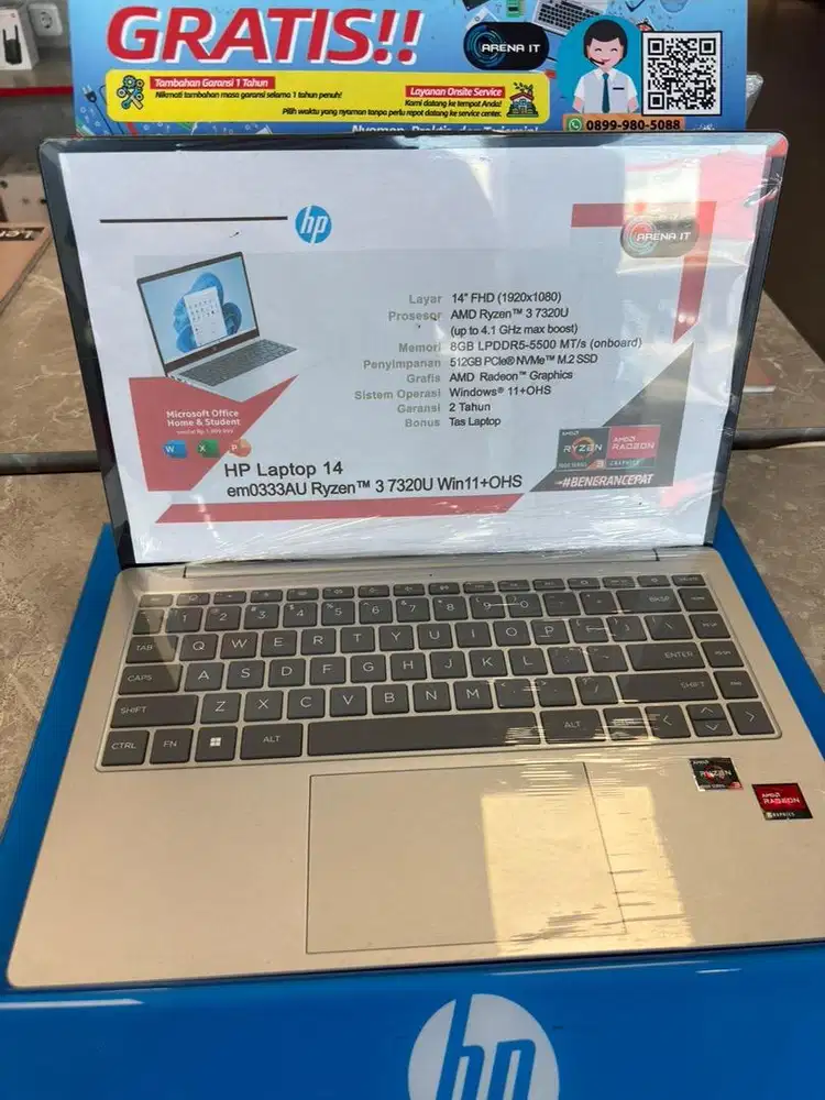 Readdy Laptop Hp Ryzen 3
