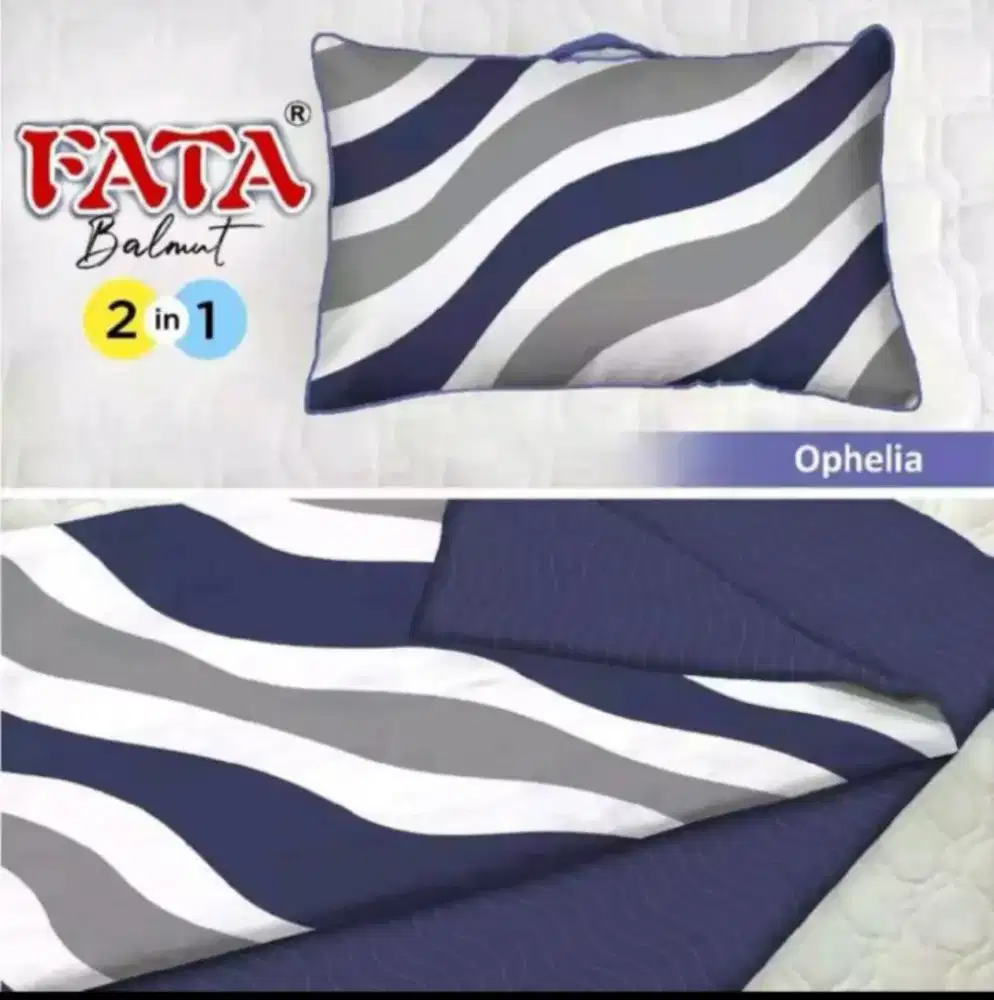 Bantal bisa jadi selimut merk fata biru