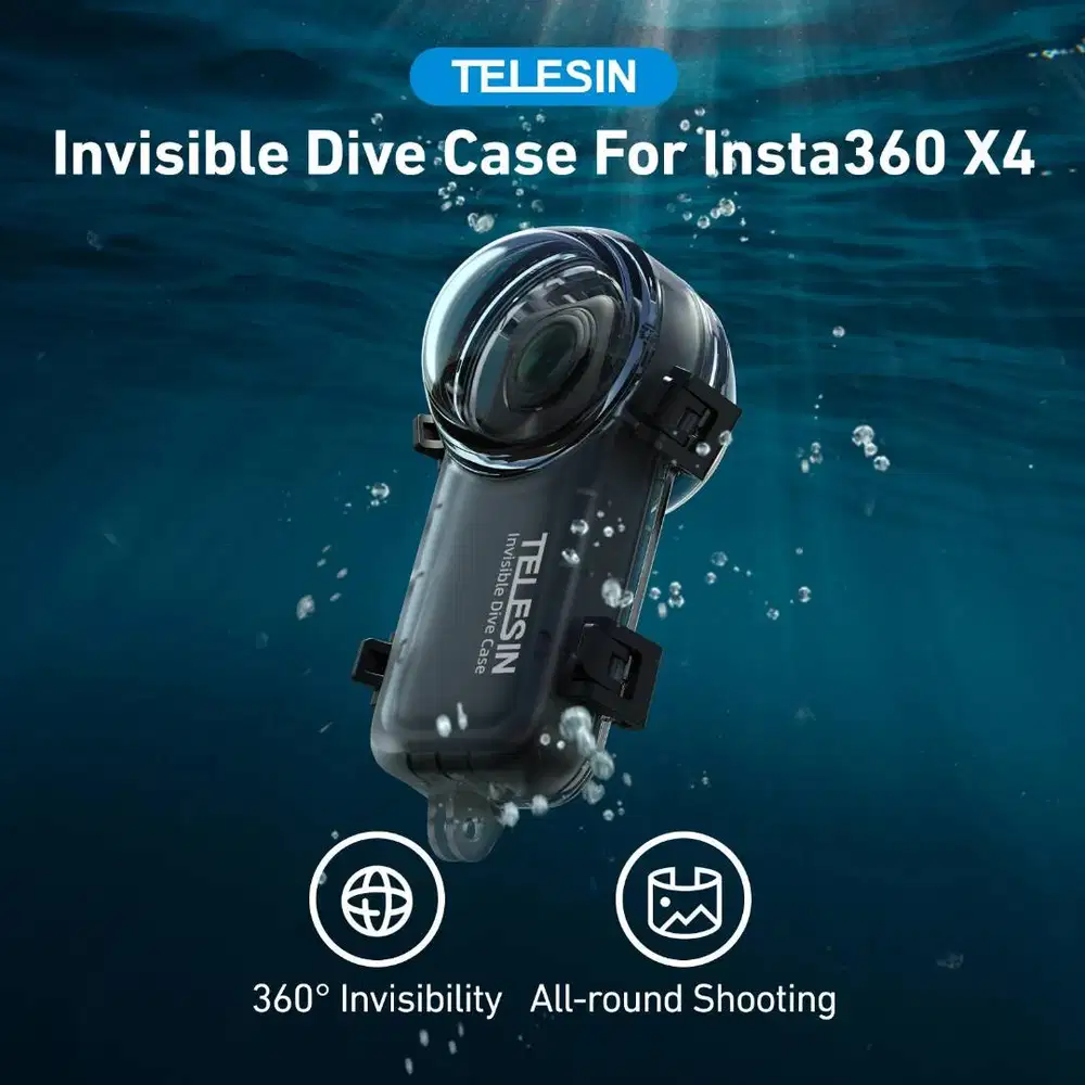 TELESIN Dive Case Casing Anti Air Waterproof Action Camera Insta360 X4