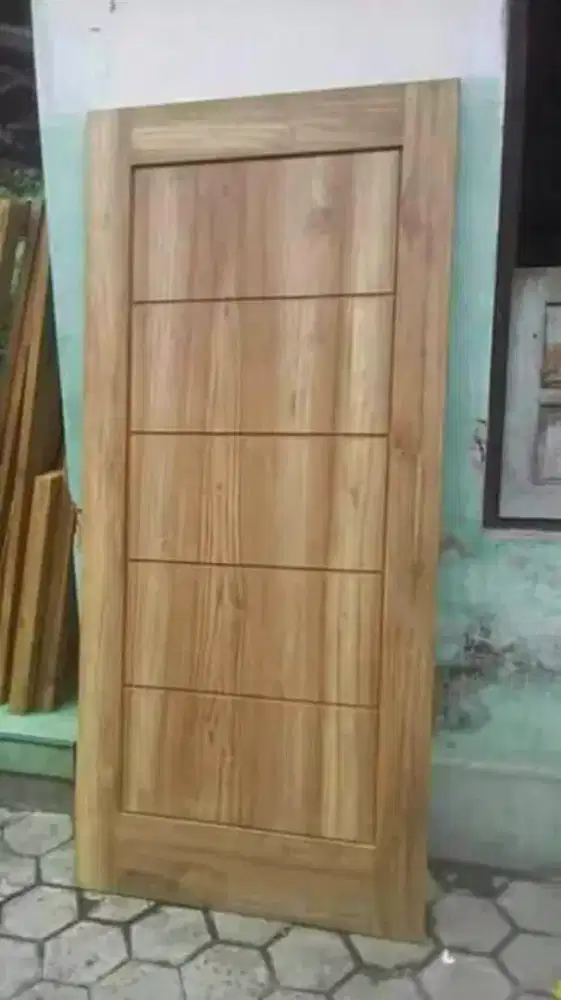 Jual daun pintu bahan kayu mahoni dan jati