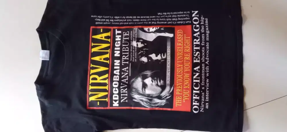 Kaos Nirvana hitam