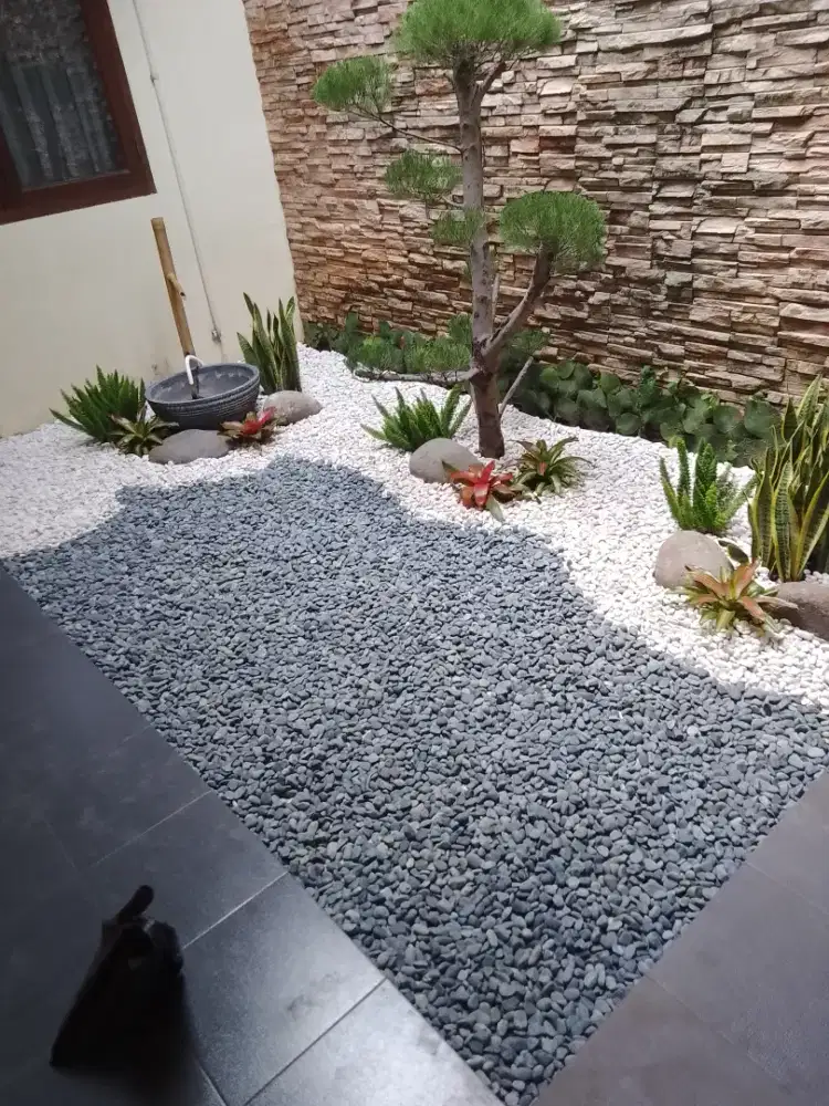 Taman kering ala jepang - jasa pembuatan taman kering