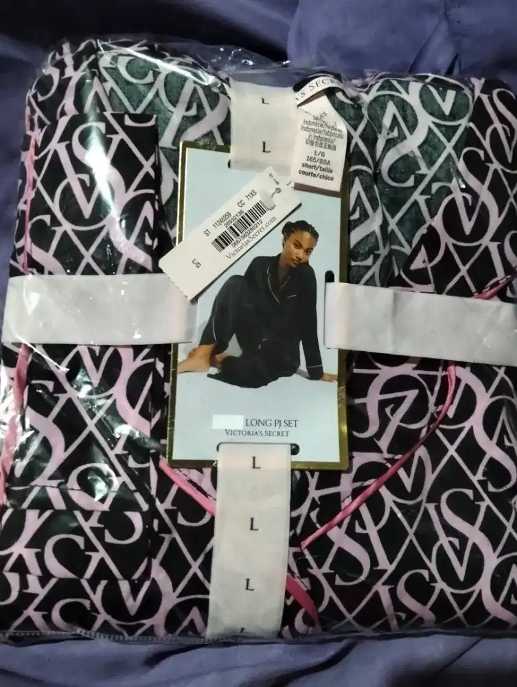Satin Long Pajama Set VICTORIA SECRET NEW DAN ORIGINAL