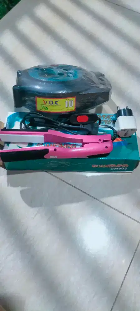 Kabel roll,catok rambut ,over steker