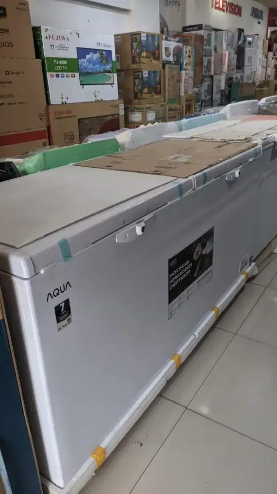 Cicilan freezer merk aqua kapasitas 500liter cuma ktp