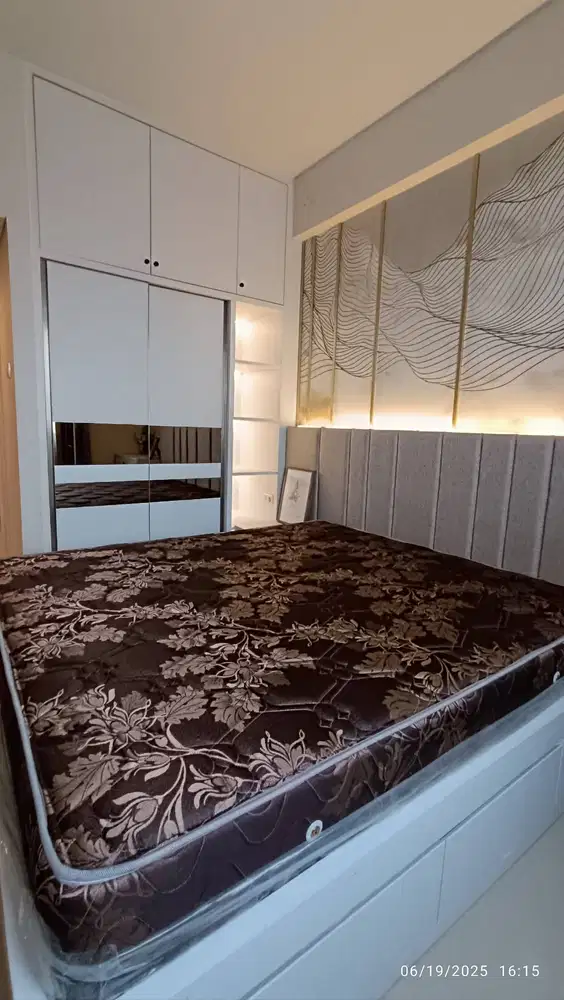 Apartemen Denver Studio full perabot lengkap Lantai rendah view city