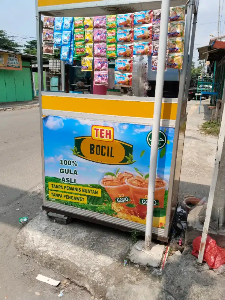 gerobak es teh sama peralatanya